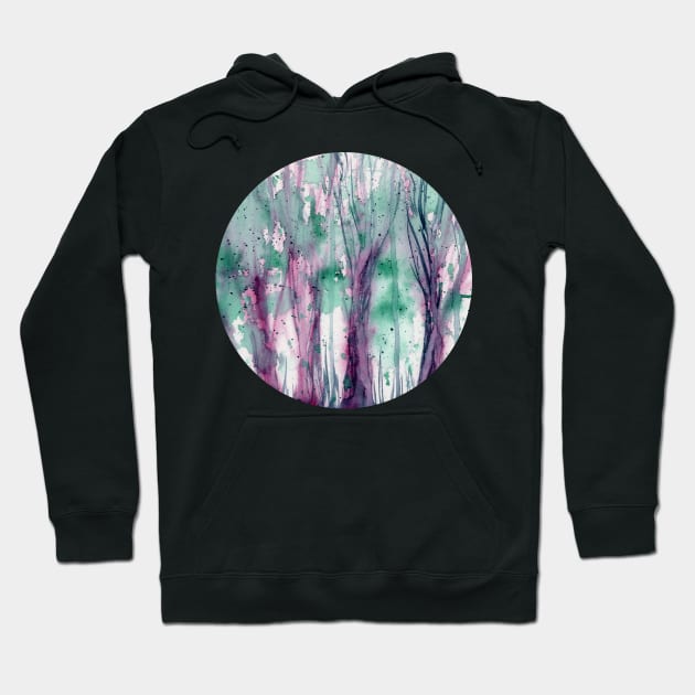 Enchanted forest (circle) Hoodie by FJBourne